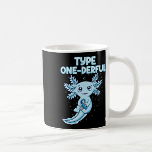Taza De Café Kawaii Cute Axolotl Tipo Un Maravilloso T1d Diabet