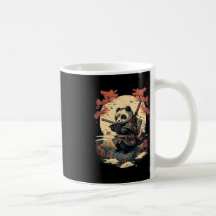 Taza De Café Kawaii estilo japonés Samurai Anime Panda