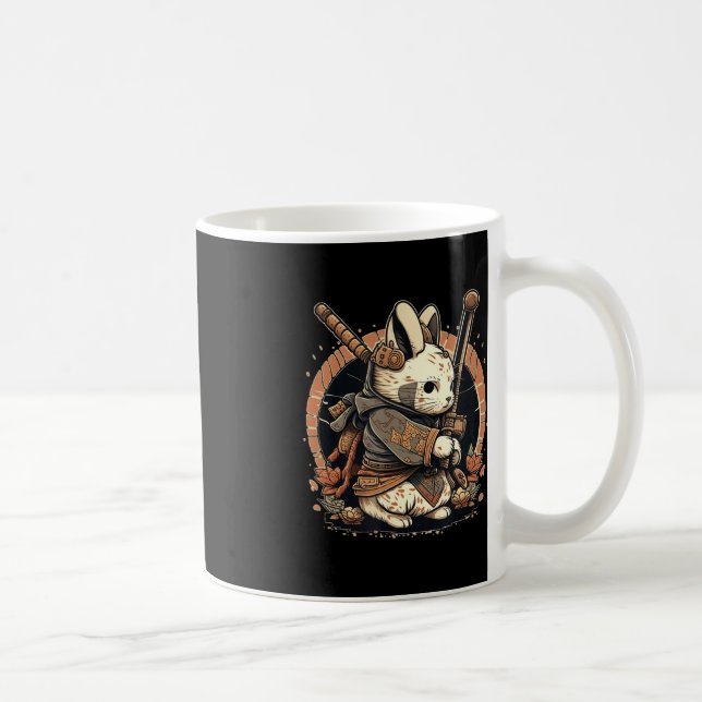 Taza De Café Kawaii estilo japonés Samurai Bunny Anime (Derecha)