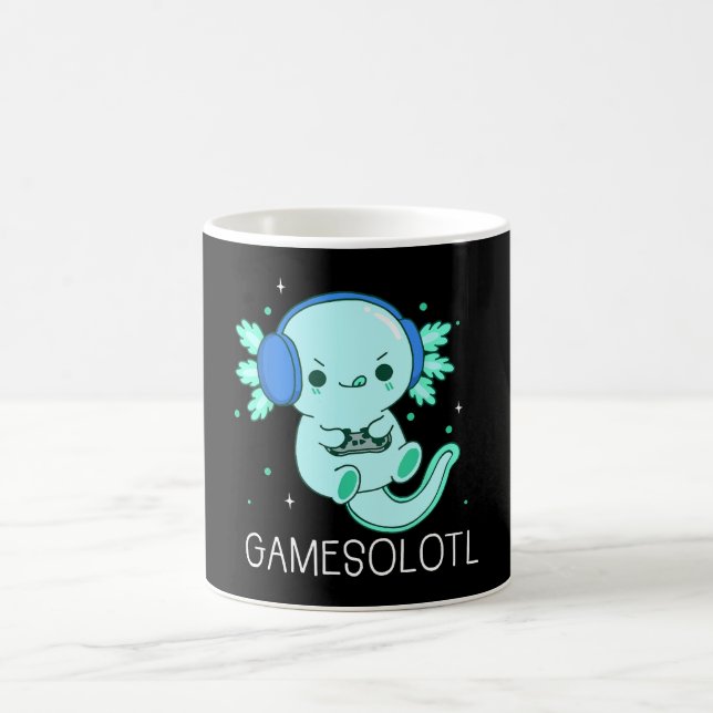 Taza De Café Kawaii Gamesolotl Axolotl Gamer (Centro)