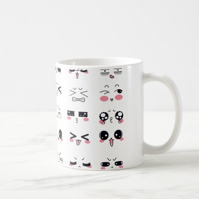 Taza De Café kawaii kaomoji (Derecha)