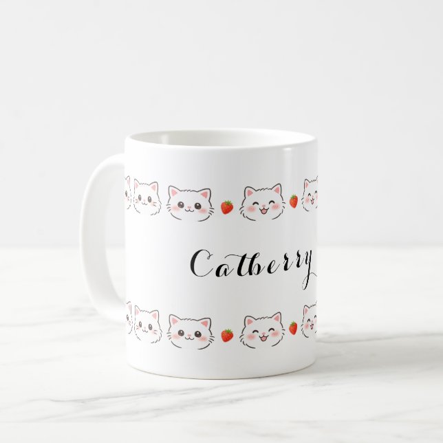 Taza De Café Kawaii Kitty Ceramic Mug (Anverso izquierdo)