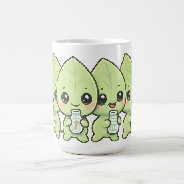 Taza De Café Kawaii Leaf Babies Parade (Centro)
