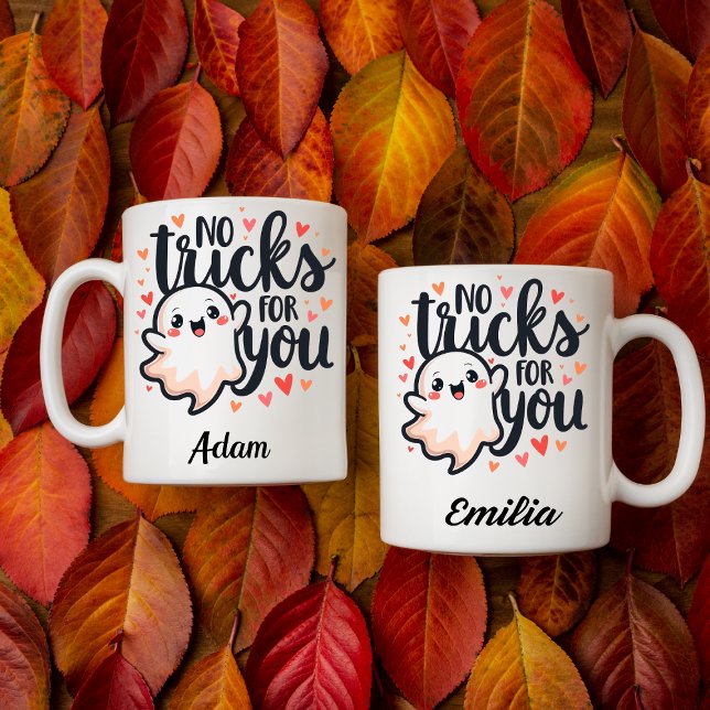 Taza De Café Kawaii No Hay Trucos Para Llamar Pareja Halloween  (Subido por el creador)