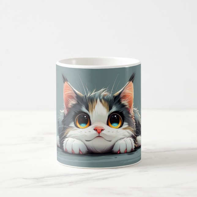 Taza De Café Kawaii Personalizado Cat (Centro)