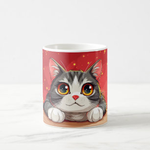 Taza De Café Kawaii Personalizado Cat
