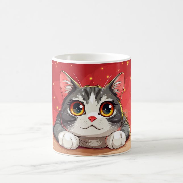 Taza De Café Kawaii Personalizado Cat (Centro)