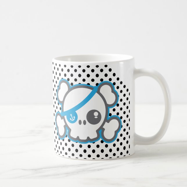 Taza De Café Kawaii Pirate Skull Mug (Derecha)