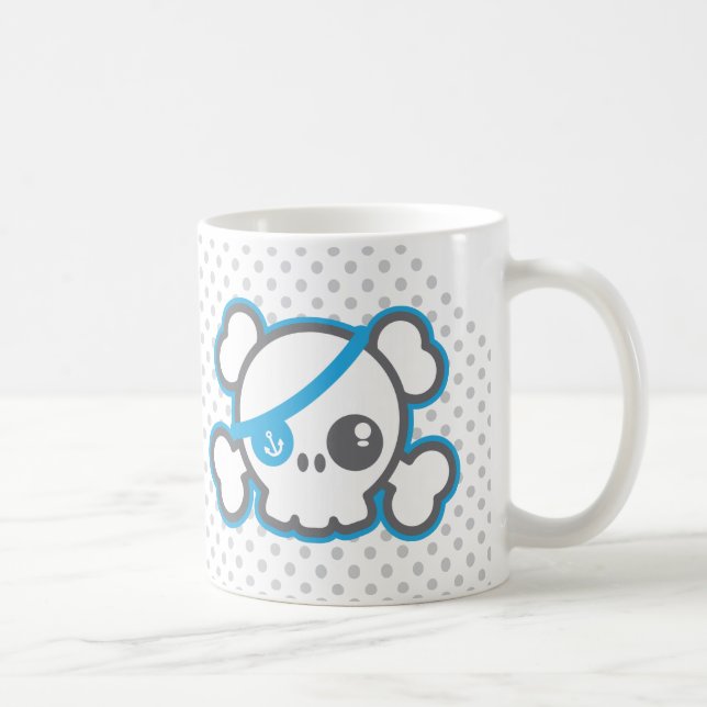 Taza De Café Kawaii Pirate Skull Mug (Derecha)