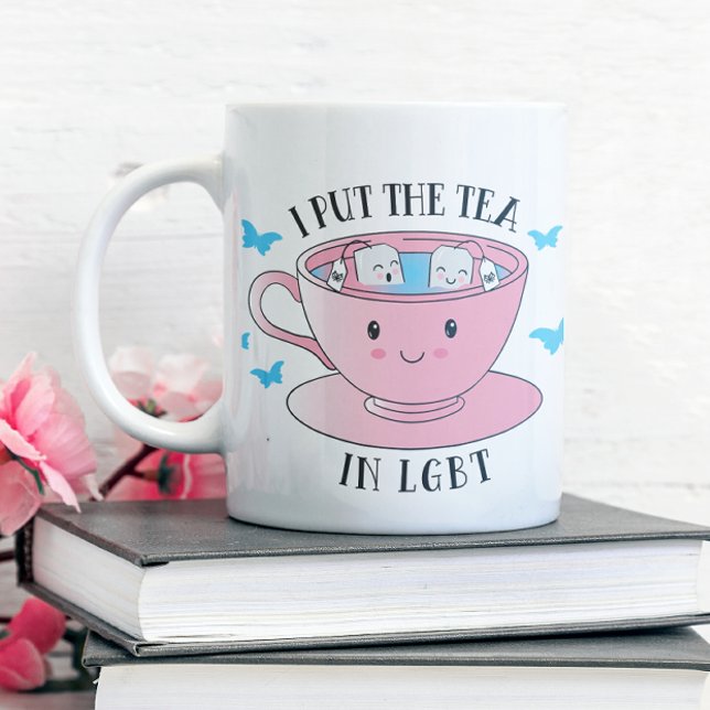 Taza De Café Kawaii pongo el té en LGBT (Transform! Brighten up your or someone special's tea time!)