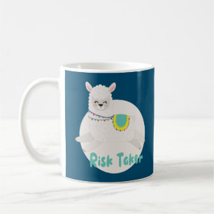 Taza De Café Kawaii se llama blanca y alegre y arriesgada salta