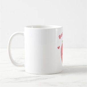 Taza De Café Kawaii Strawberry, Berry Cute Pun
