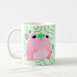 Taza De Café Kawaii Strawberry Frog Softcore
