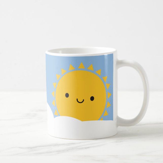 Taza De Café Kawaii Sun (Derecha)