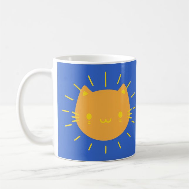 Taza De Café Kawaii Sunshine Cats (Izquierda)