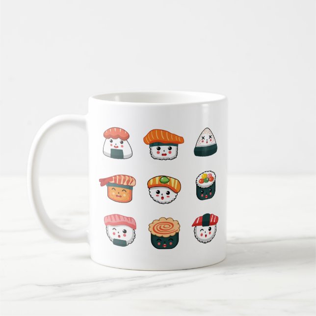 Taza De Café Kawaii sushi  (Izquierda)