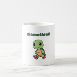 Taza De Café Kawaii Turtle Mug - Café Personalizado Slomotionx