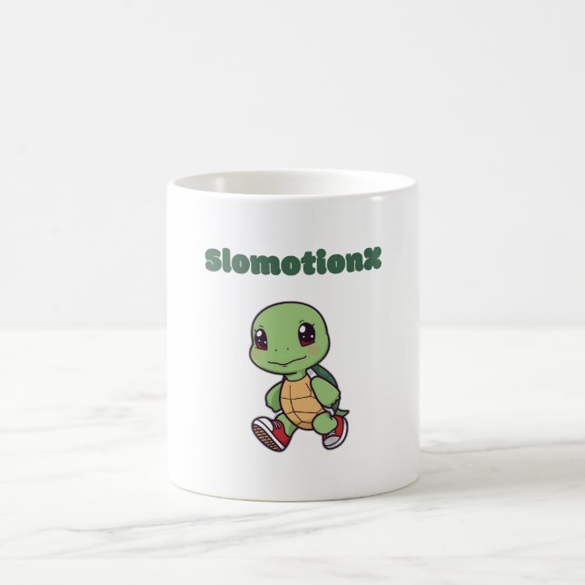 Taza De Café Kawaii Turtle Mug - Café Personalizado Slomotionx  (Centro)