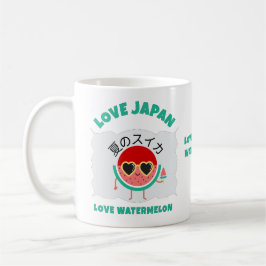 Taza De Café Kawaii WATERMELON AMA A JAPÓN Bruta De Verano