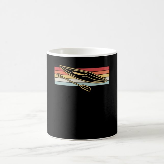 Taza De Café Kayak Canoeing Retro (Centro)