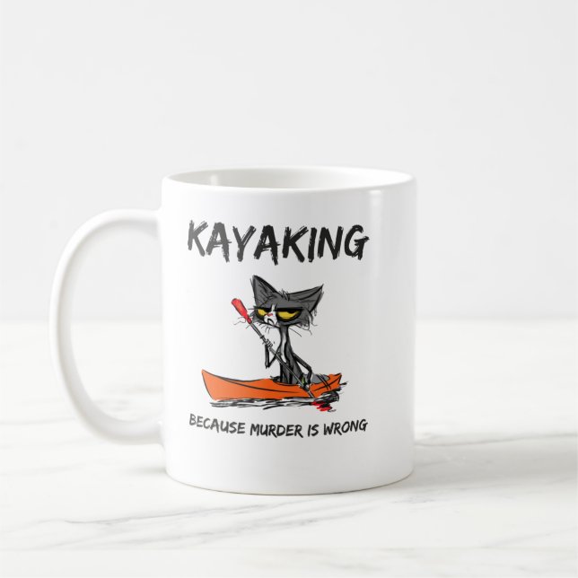 Taza De Café Kayak Porque El Asesinato Está Equivocado Con El K (Izquierda)