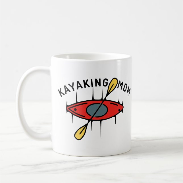 Taza De Café Kayaking Mom (Izquierda)