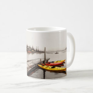 Taza De Café Kayaks En El Lago