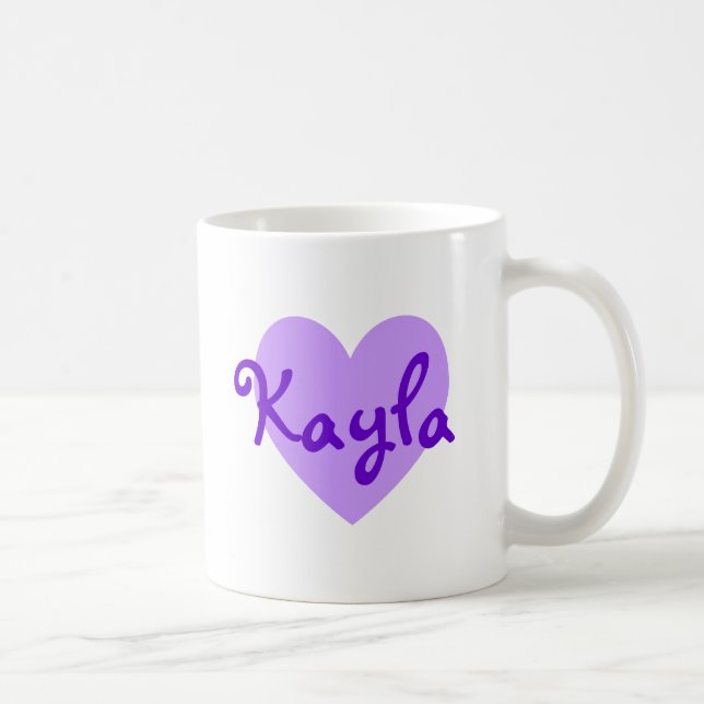 Taza De Café Kayla en morado (Derecha)
