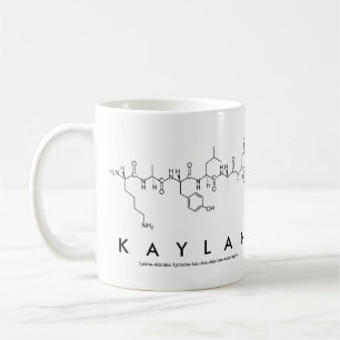 Taza De Café Kaylan peptide nombre mug