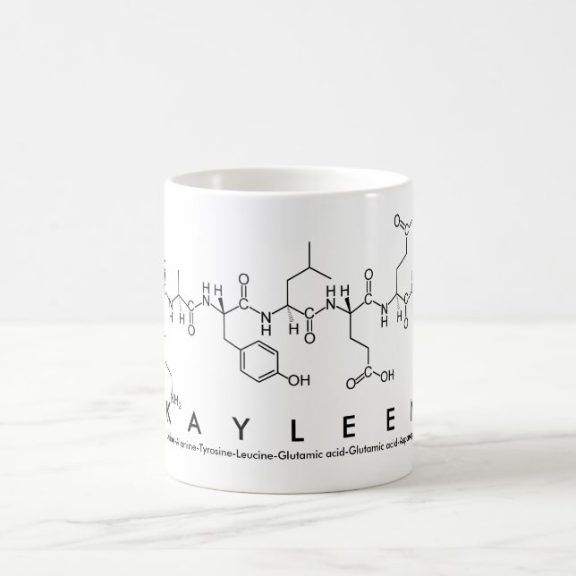 Taza De Café Kayleen peptide nombre mug (Centro)