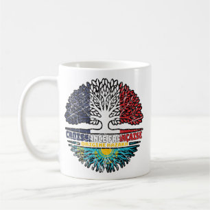 Taza De Café Kazajistán: Árbol de Francia kazaja, bandera de ra