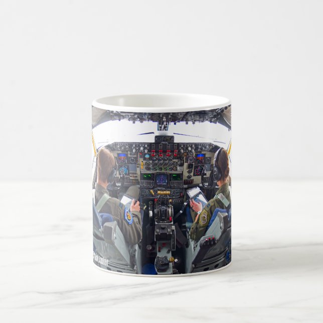 TAZA DE CAFÉ KC-135R ESTRATÁNKER COCKPIT (Centro)