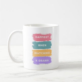 Taza De Café Kdrama Lettering Coffee Mug for Korean Drama Lover