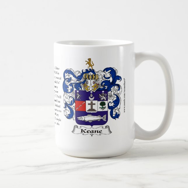Taza De Café Keane, el origen, el significado y el escudo (Derecha)