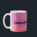 Taza De Café keep calm and be brave<br><div class="desc">diseño hermoso,  romántico y de buen gusto,  con fondo abstracto tonos pastel y con un mensaje motivacional,  especial para cumpleaños,  navidad,  san Valentín</div>
