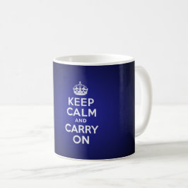 Taza De Café Keep calm and carry on