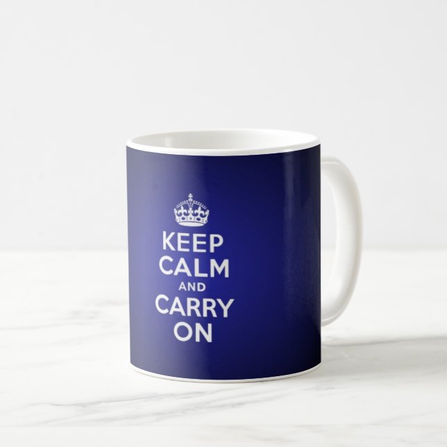 Taza De Café Keep calm and carry on (Anverso derecho)