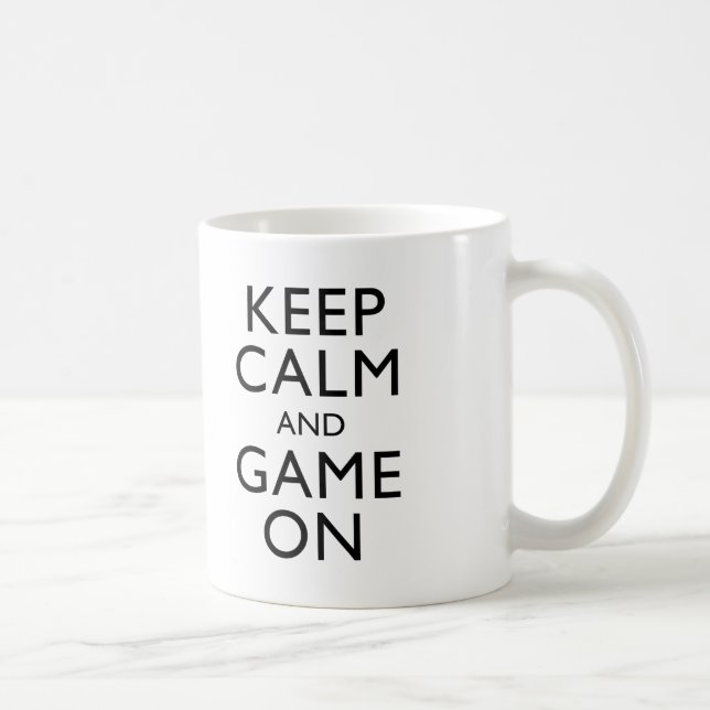 Taza De Café KEEP CALM AND GAME ON - Game pad (Derecha)