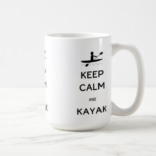 Taza De Café Keep Calm and Kayak