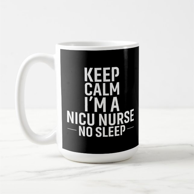 Taza De Café Keep Calm No Sleep – Fierce & Focused (Izquierda)