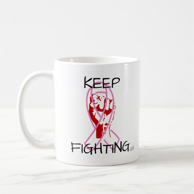 Taza De Café Keep Fighting (Izquierda)