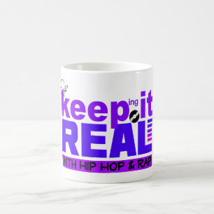 Taza De Café Keep It Real with hip hop mug