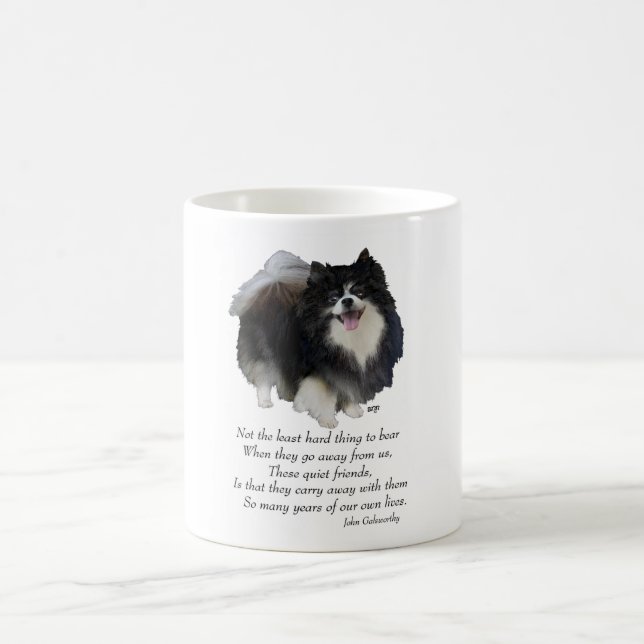 Taza De Café Keepsake de Pomerania negra (Centro)