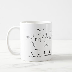 Taza De Café Kees peptide nombre mug