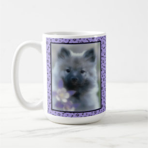 Taza De Café Keeshond y Columbine - Fotografía de perro