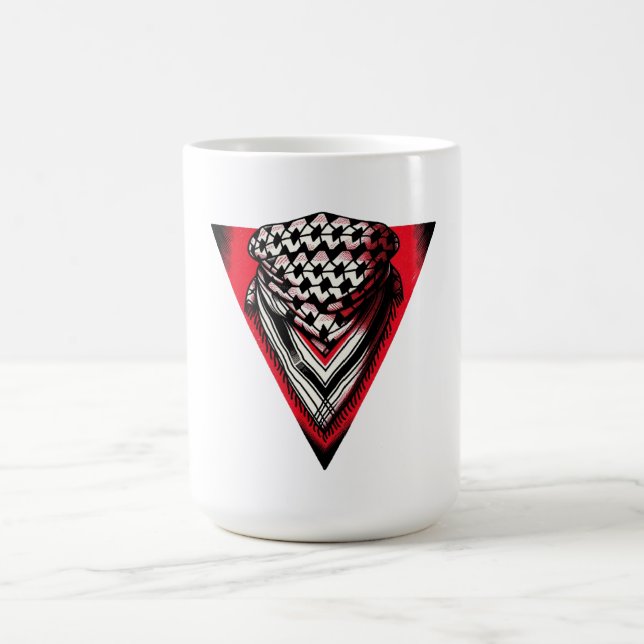 Taza De Café Keffiyeh del Triángulo Rojo invertido (Centro)