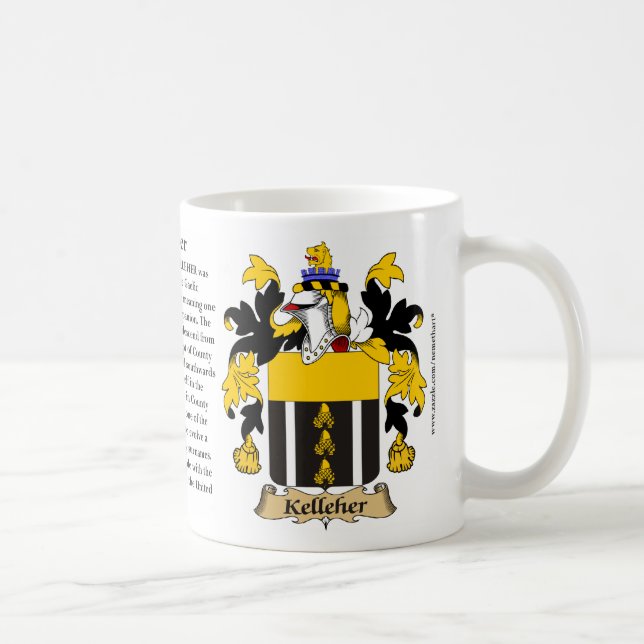 Taza De Café Kelleher, el origen, el significado y el escudo (Derecha)