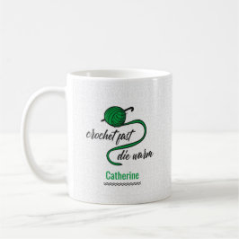 Taza De Café Kelly Green Crochet Fast, muere caliente