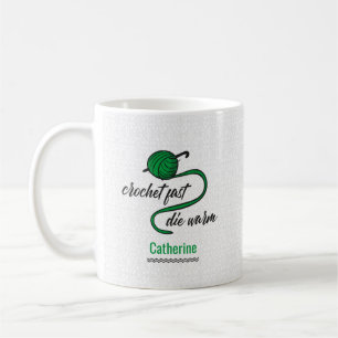 Taza De Café Kelly Green Crochet Fast, muere caliente