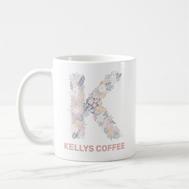 Taza De Café KELLYS CAFFEE Mug Con Texto Editable (Izquierda)